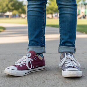 CONVERSE All-Star ltennies low tops - youth/kids 7 - ladies 8 (not a set)